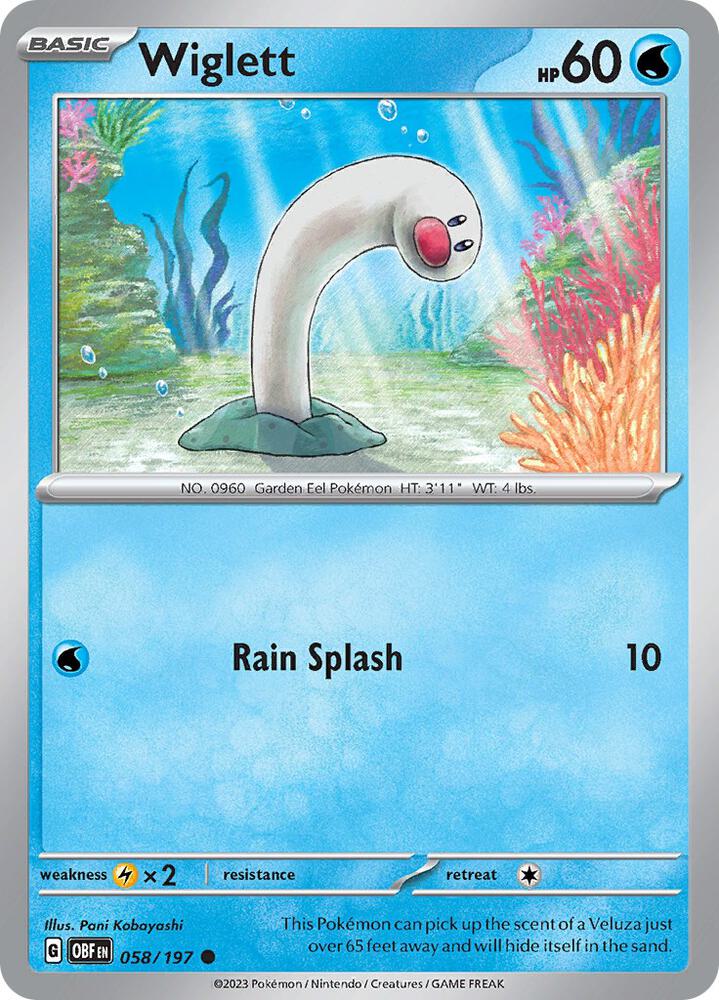 Wiglett 058/197 card from SV03: Obsidian Flames