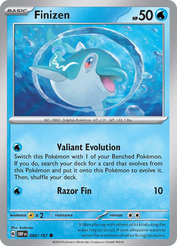 Finizen 60/197 060/197 card from SV03: Obsidian Flames