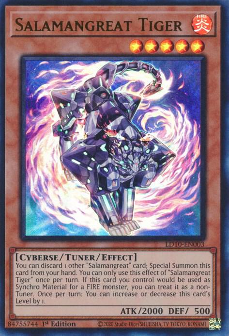Salamangreat Tiger LD10-EN003 card from Legendary Duelists: Soulburning Volcano