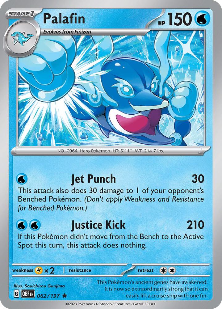 Palafin 062/197 card from SV03: Obsidian Flames