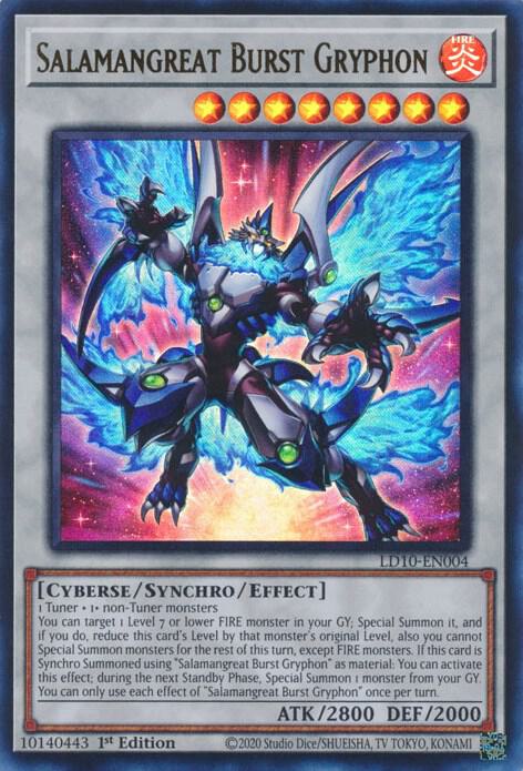 Salamangreat Burst Gryphon LD10-EN004 card from Legendary Duelists: Soulburning Volcano