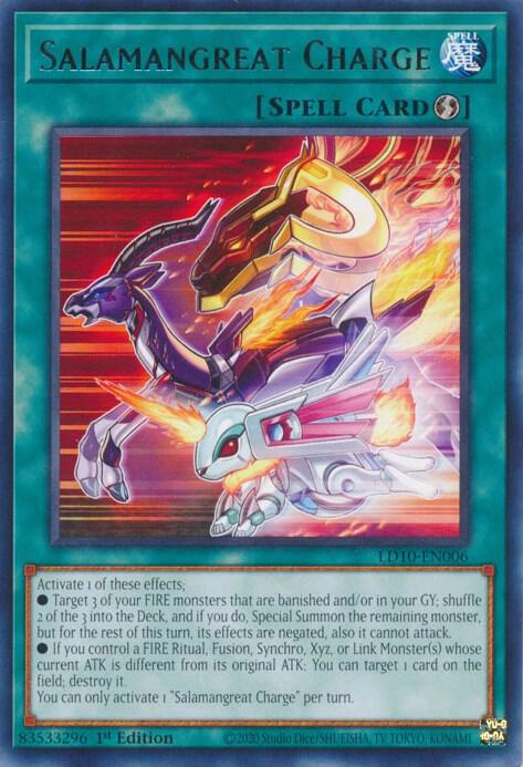 Salamangreat Charge LD10-EN006 card from Legendary Duelists: Soulburning Volcano