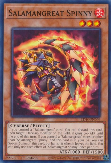Salamangreat Spinny LD10-EN009 card from Legendary Duelists: Soulburning Volcano