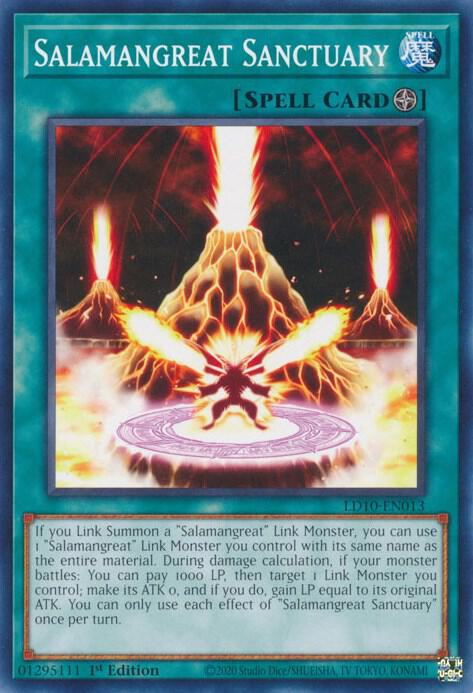 Salamangreat Sanctuary LD10-EN013 card from Legendary Duelists: Soulburning Volcano