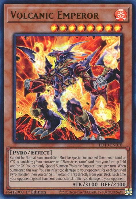 Volcanic Emperor LD10-EN018 card from Legendary Duelists: Soulburning Volcano