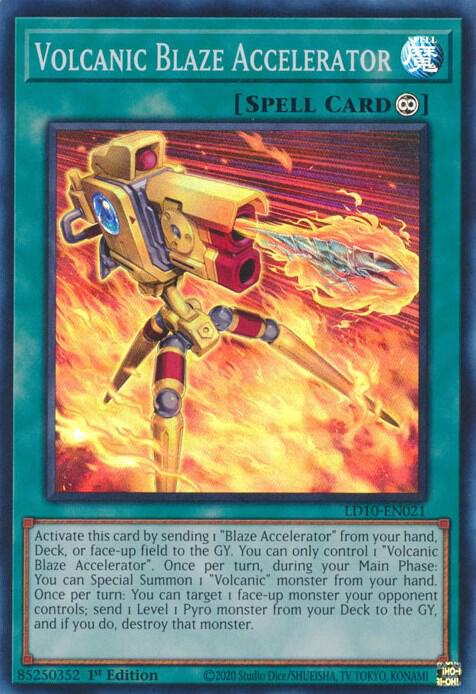 Volcanic Blaze Accelerator LD10-EN021 card from Legendary Duelists: Soulburning Volcano