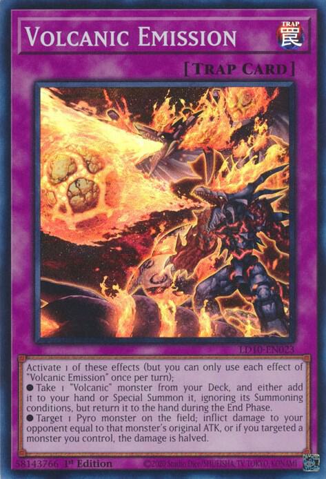 Volcanic Emission LD10-EN023 card from Legendary Duelists: Soulburning Volcano