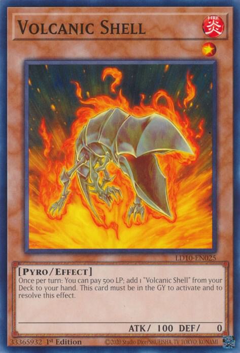 Volcanic Shell LD10-EN025 card from Legendary Duelists: Soulburning Volcano