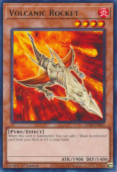 Volcanic Rocket LD10-EN027 card from Legendary Duelists: Soulburning Volcano