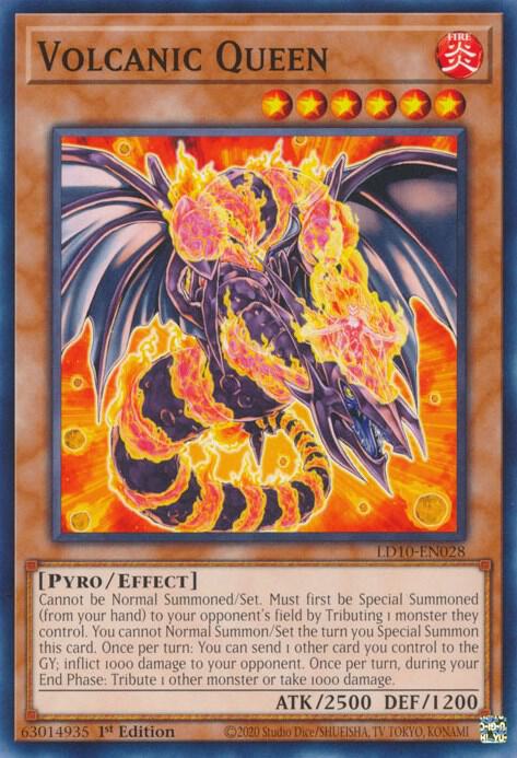 Volcanic Queen LD10-EN028 card from Legendary Duelists: Soulburning Volcano