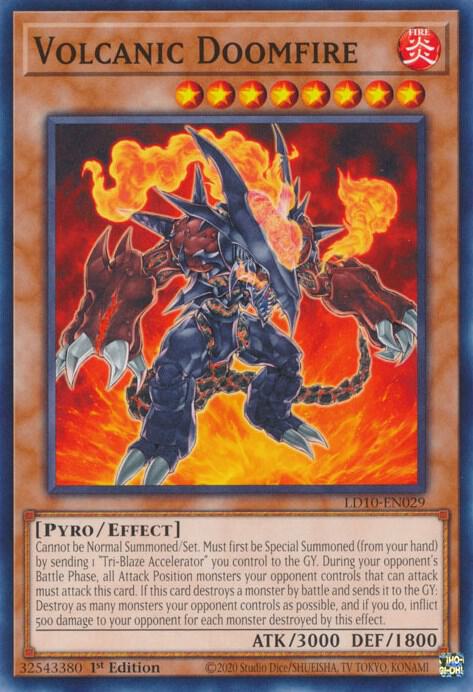 Volcanic Doomfire LD10-EN029 card from Legendary Duelists: Soulburning Volcano