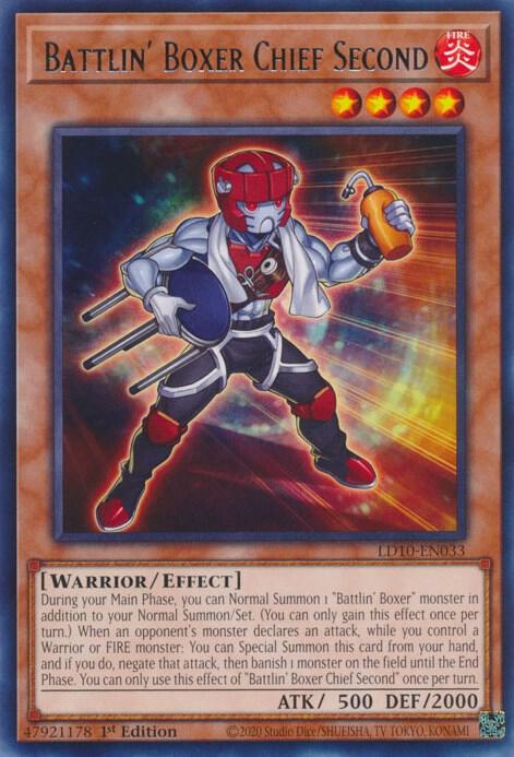 Battlin' Boxer Chief Second LD10-EN033 card from Legendary Duelists: Soulburning Volcano
