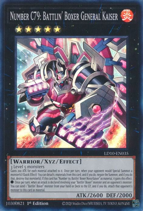 Number C79: Battlin' Boxer General Kaiser LD10-EN035 card from Legendary Duelists: Soulburning Volcano