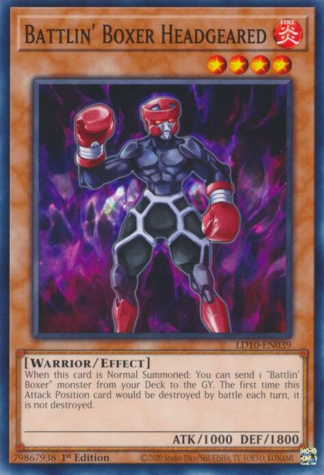 Battlin' Boxer Headgeared LD10-EN039 card from Legendary Duelists: Soulburning Volcano