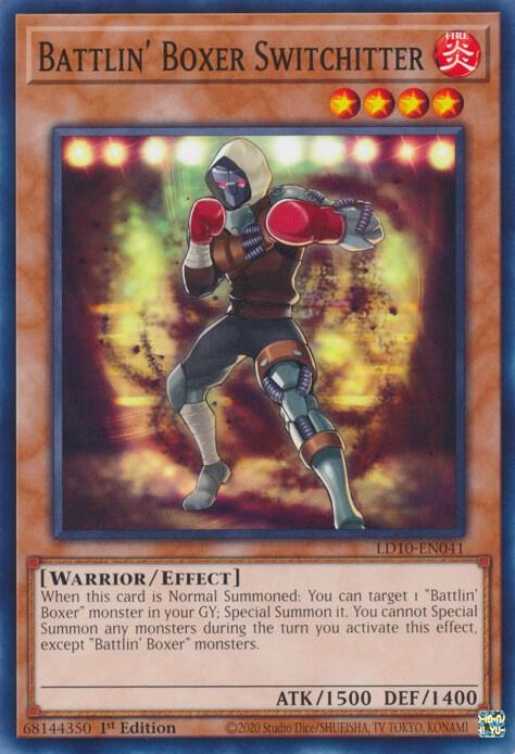 Battlin' Boxer Switchitter LD10-EN041 card from Legendary Duelists: Soulburning Volcano