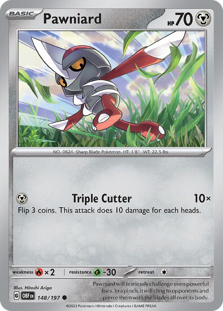 Pawniard 148/197 card from SV03: Obsidian Flames