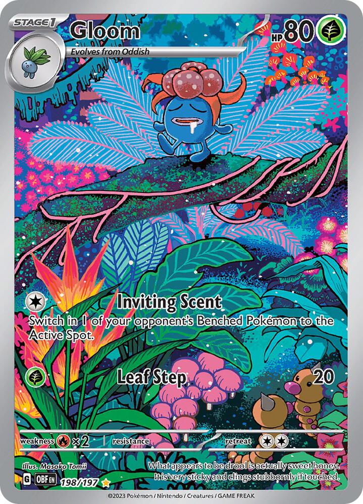 Gloom 198/197 card from SV03: Obsidian Flames