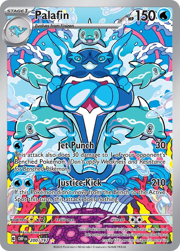 Palafin 200/197 card from SV03: Obsidian Flames