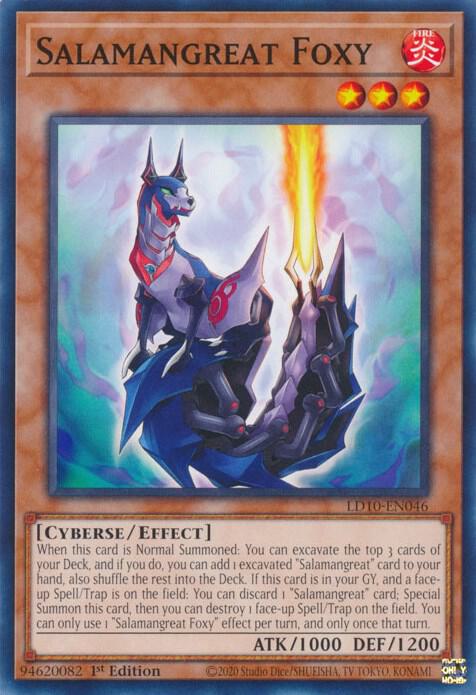 Salamangreat Foxy LD10-EN046 card from Legendary Duelists: Soulburning Volcano