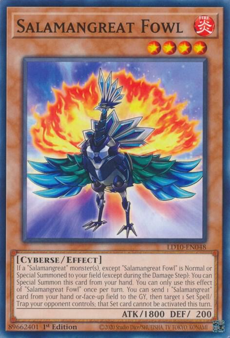 Salamangreat Fowl LD10-EN048 card from Legendary Duelists: Soulburning Volcano