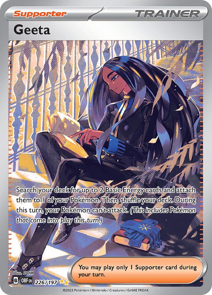 Geeta 226/197 card from SV03: Obsidian Flames