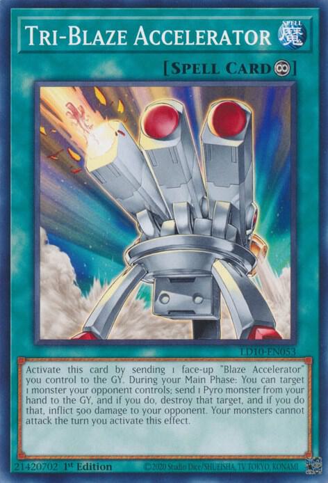 Tri-Blaze Accelerator LD10-EN053 card from Legendary Duelists: Soulburning Volcano