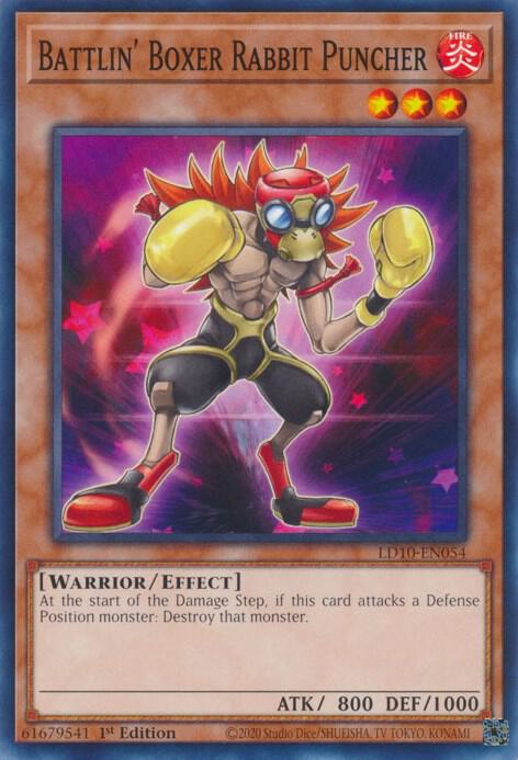 Battlin' Boxer Rabbit Puncher LD10-EN054 card from Legendary Duelists: Soulburning Volcano