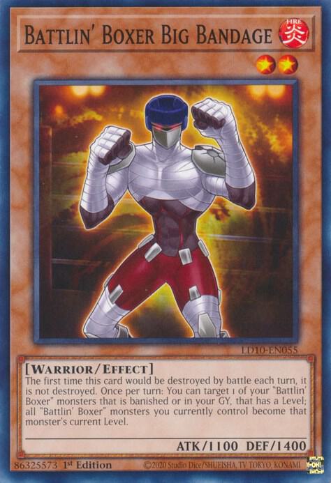 Battlin' Boxer Big Bandage LD10-EN055 card from Legendary Duelists: Soulburning Volcano