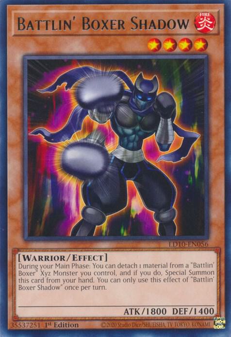 Battlin' Boxer Shadow LD10-EN056 card from Legendary Duelists: Soulburning Volcano