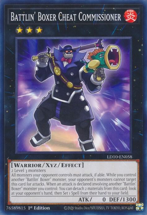 Battlin' Boxer Cheat Commissioner LD10-EN058 card from Legendary Duelists: Soulburning Volcano