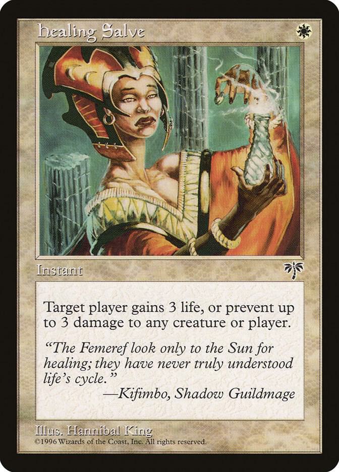 Healing Salve card from Mirage