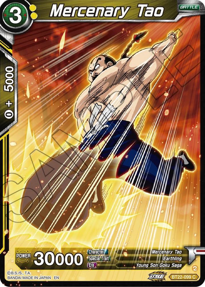 Mercenary Tao BT22-099 card from Critical Blow