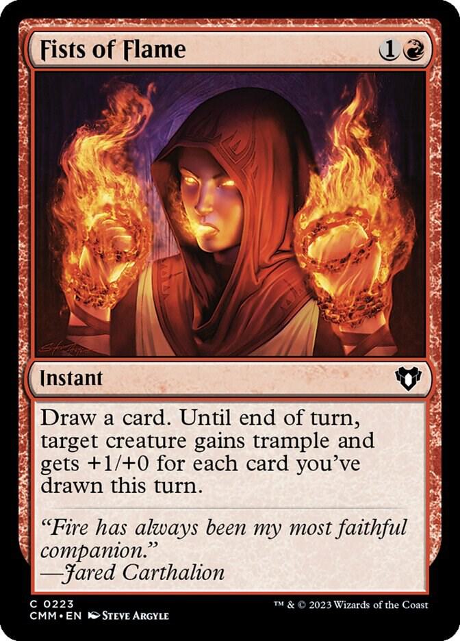 Fists of Flame 223 card from Commander Masters