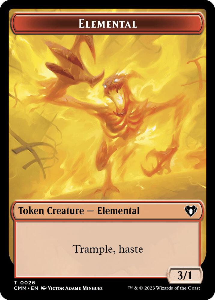 Elemental (0026) // Construct Double-Sided Token 26 // 42 card from Commander Masters