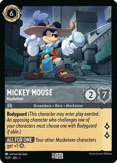 Mickey Mouse - Musketeer 11 card from Disney Lorcana Promo Cards