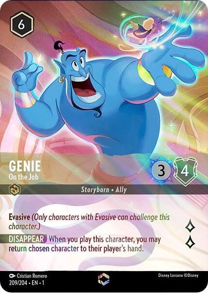 Genie - On the Job (Enchanted) 209/204 card from The First Chapter