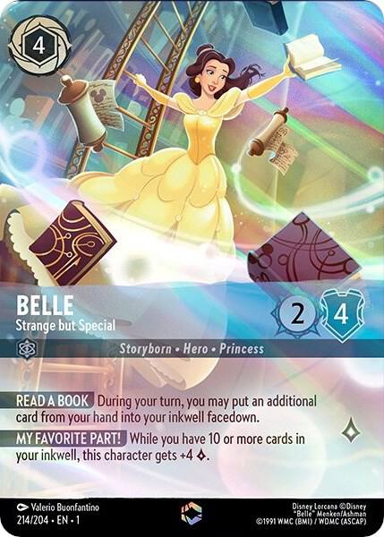 Belle - Strange but Special (Enchanted) 214/204 card from The First Chapter