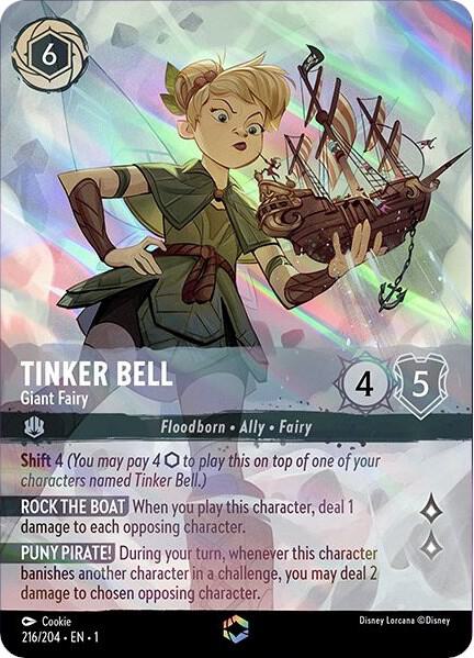 Tinker Bell - Giant Fairy (Enchanted) 216/204 card from The First Chapter