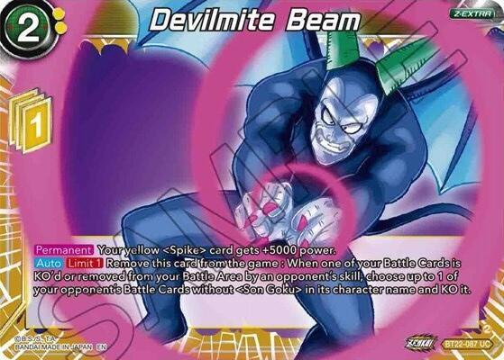 Devilmite Beam BT22-087 card from Critical Blow
