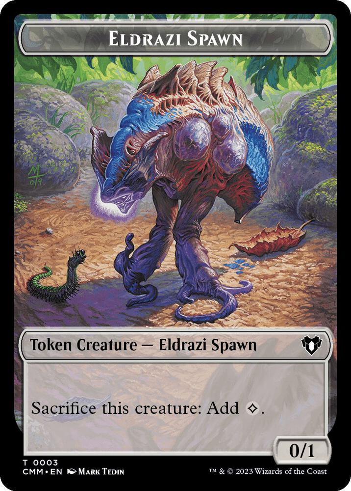 Eldrazi Spawn // Myr Double-Sided Token 3 // 43 card from Commander Masters