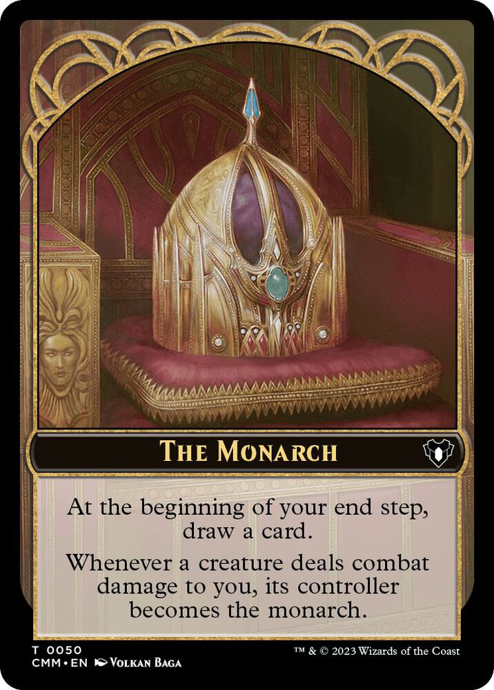 The Monarch // Drake Double-Sided Token 50 // 12 card from Commander Masters