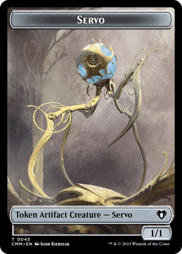 Servo // Cat Double-Sided Token 45 // 5 card from Commander Masters