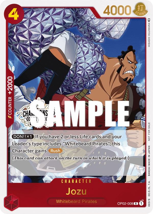 Jozu (Store Championship Participation Pack Vol. 2) OP02-008 card from One Piece Promotion Cards