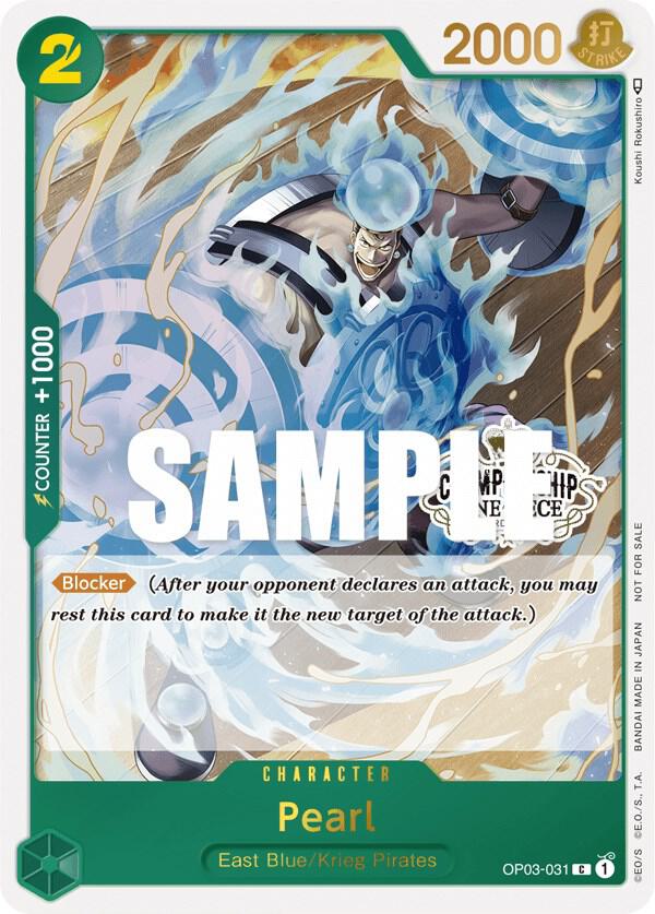 Pearl (Store Championship Participation Pack Vol. 2) OP03-031 card from One Piece Promotion Cards