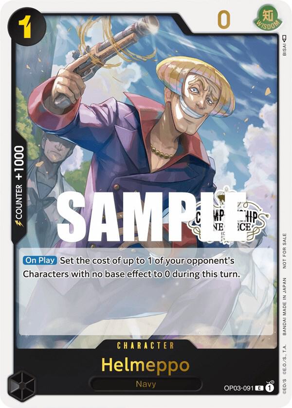 Helmeppo (Store Championship Participation Pack Vol. 2) OP03-091 card from One Piece Promotion Cards
