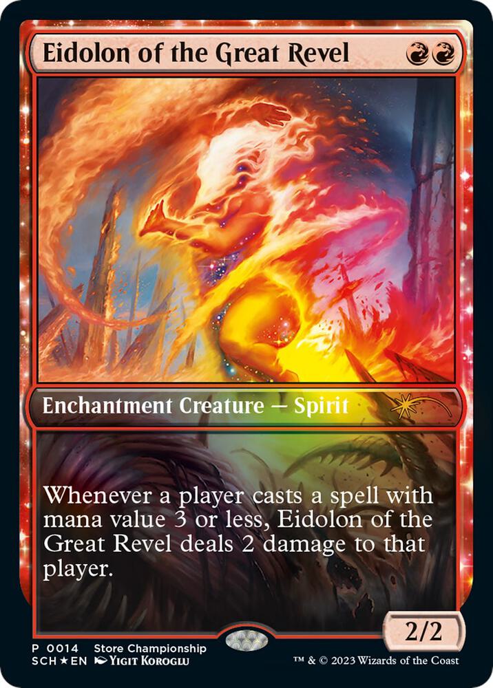 Eidolon of the Great Revel 14 card from Game Day & Store Championship Promos