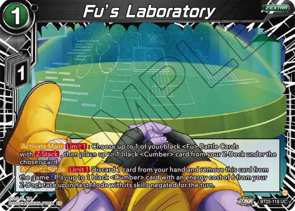 Fu's Laboratory BT22-118 card from Critical Blow