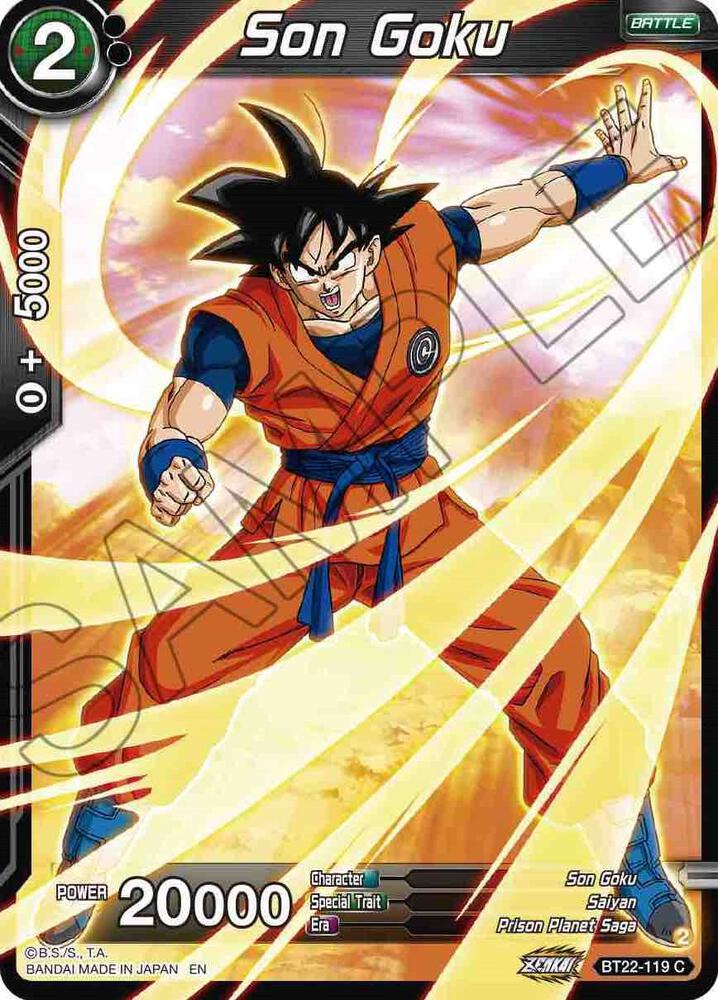 Son Goku BT22-119 card from Critical Blow