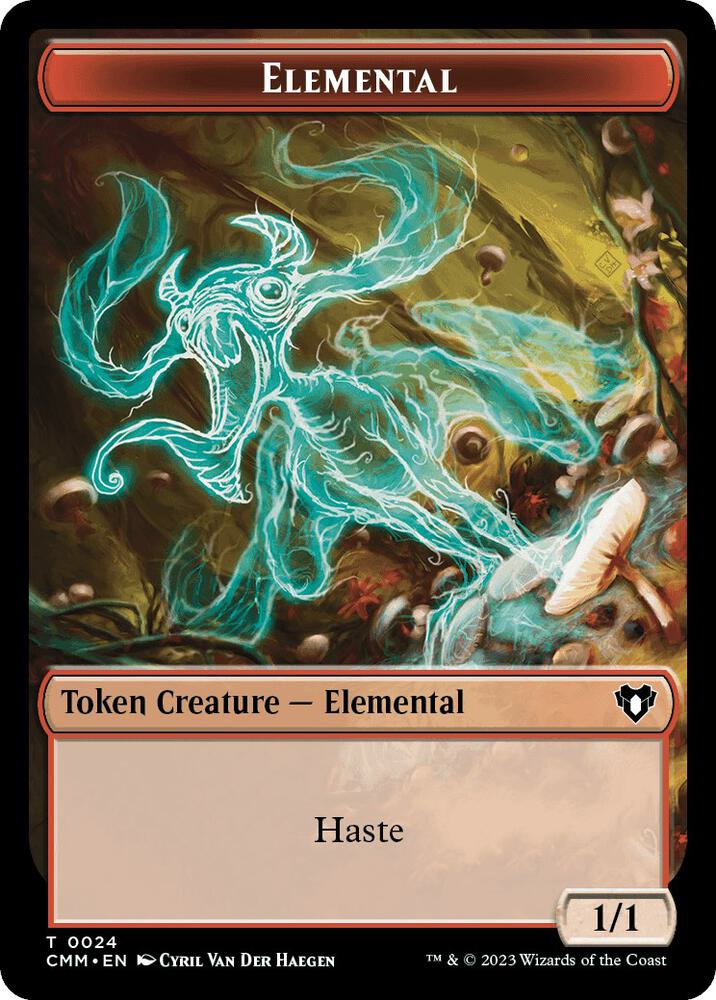 Elemental (0024) // Kor Soldier Double-Sided Token 24 // 8 card from Commander Masters