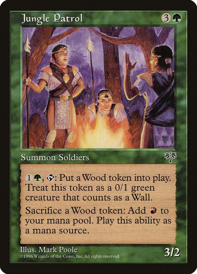 Jungle Patrol card from Mirage